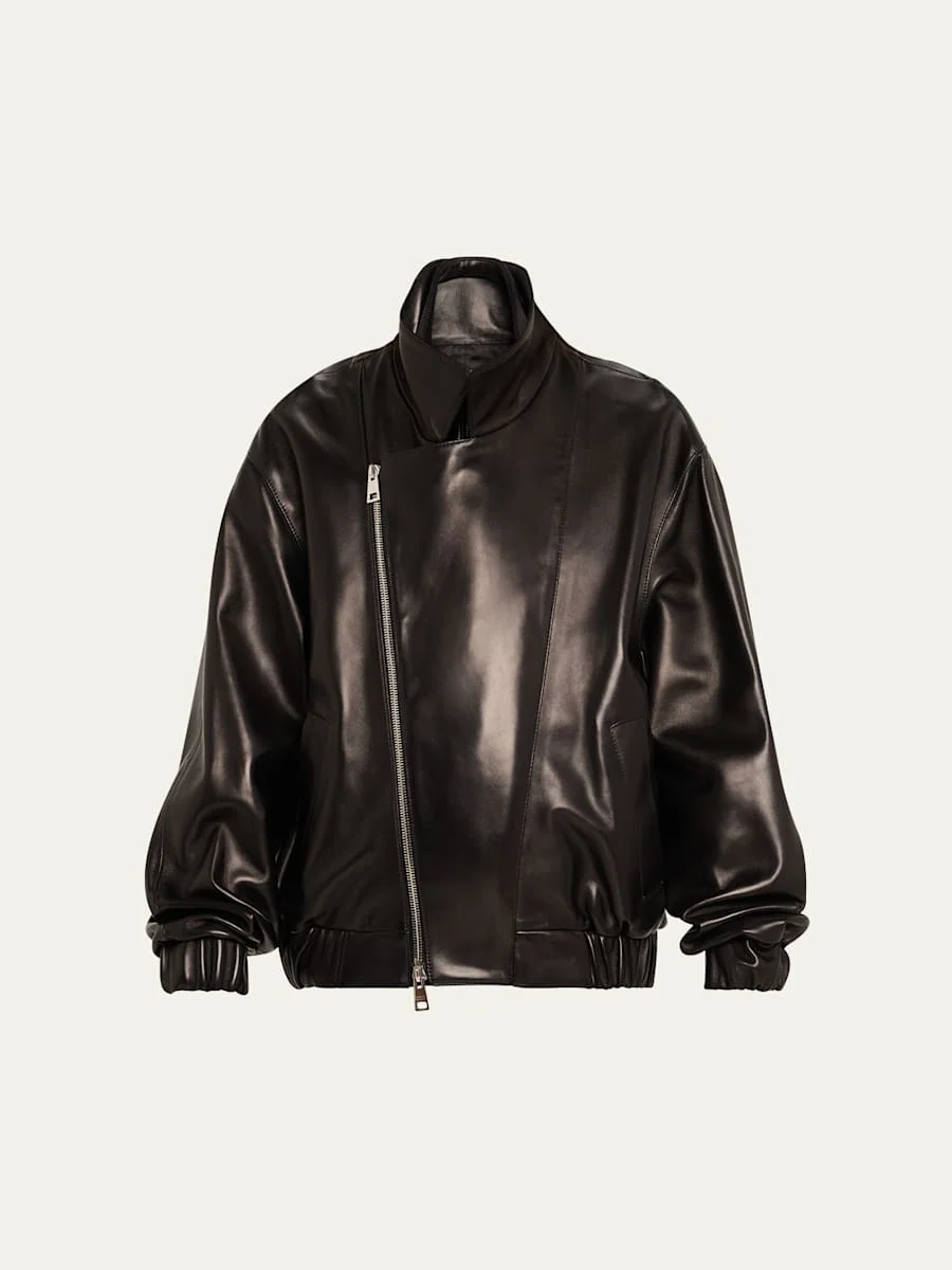 The Emmett Layered Lambskin Leather Jacket - 1