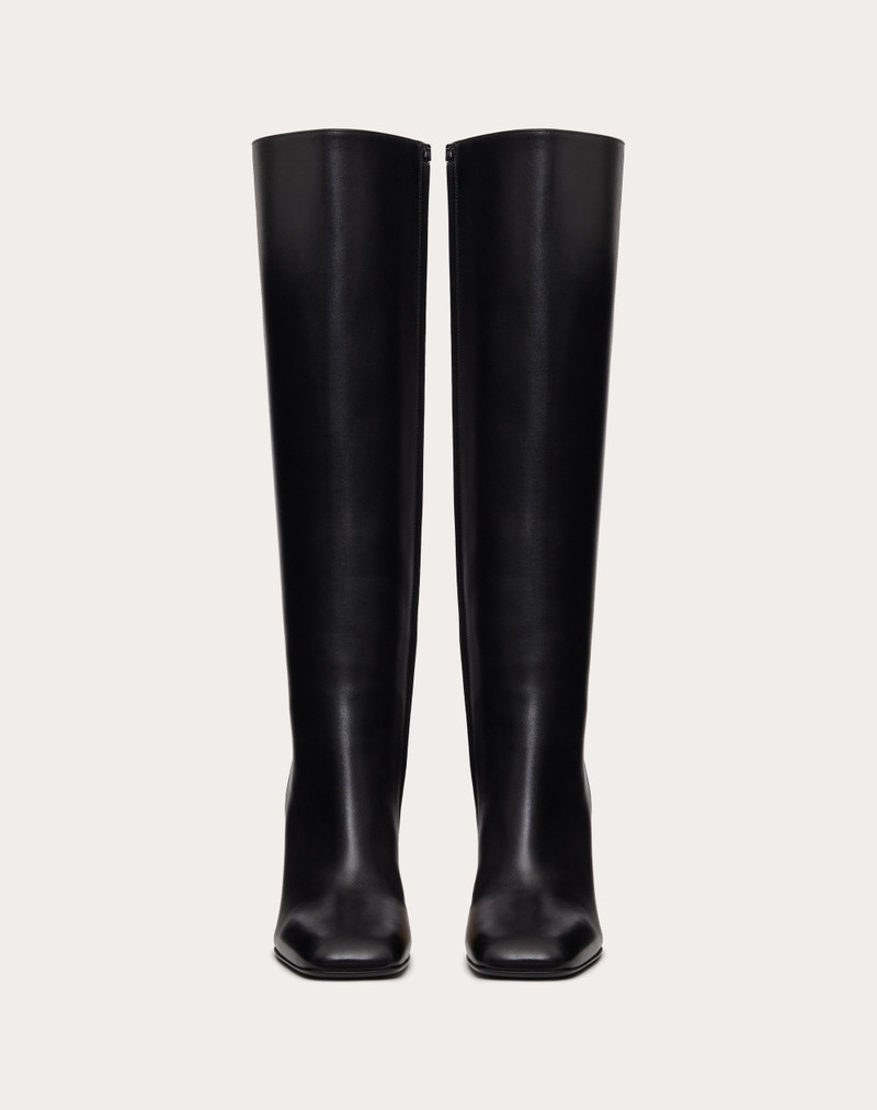 VALENTINO GARAVANI GOLDEN WALK CALFSKIN BOOTS 95MM 4