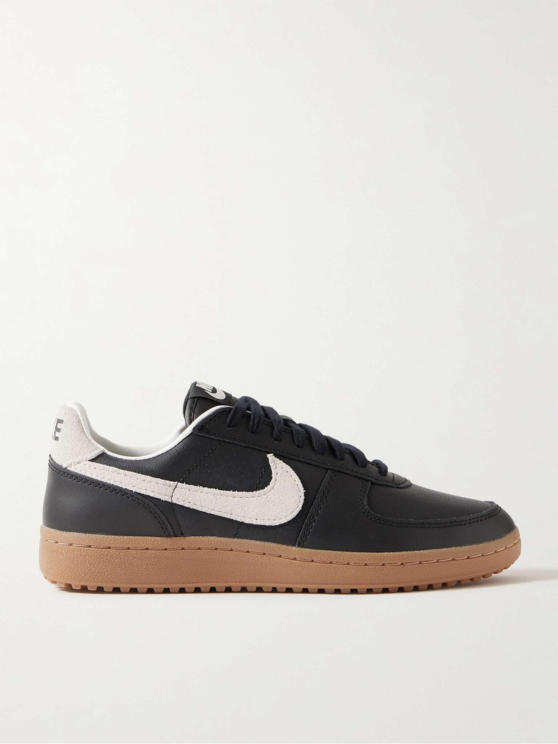 Field General 82 SP Suede-Trimmed Perforated-Leather Sneakers - 1