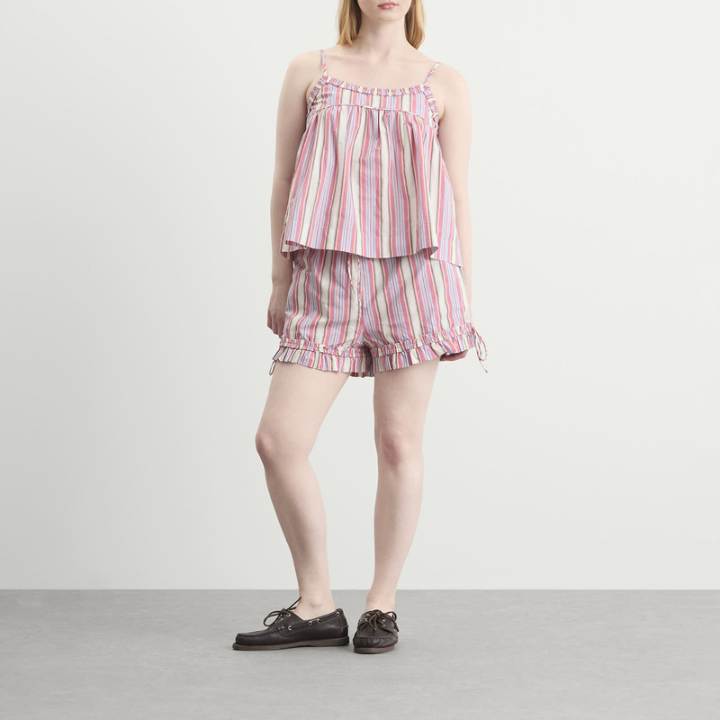 DAMSON MADDER. Damson Madder Mafalda Ruffle Neck Top outlook