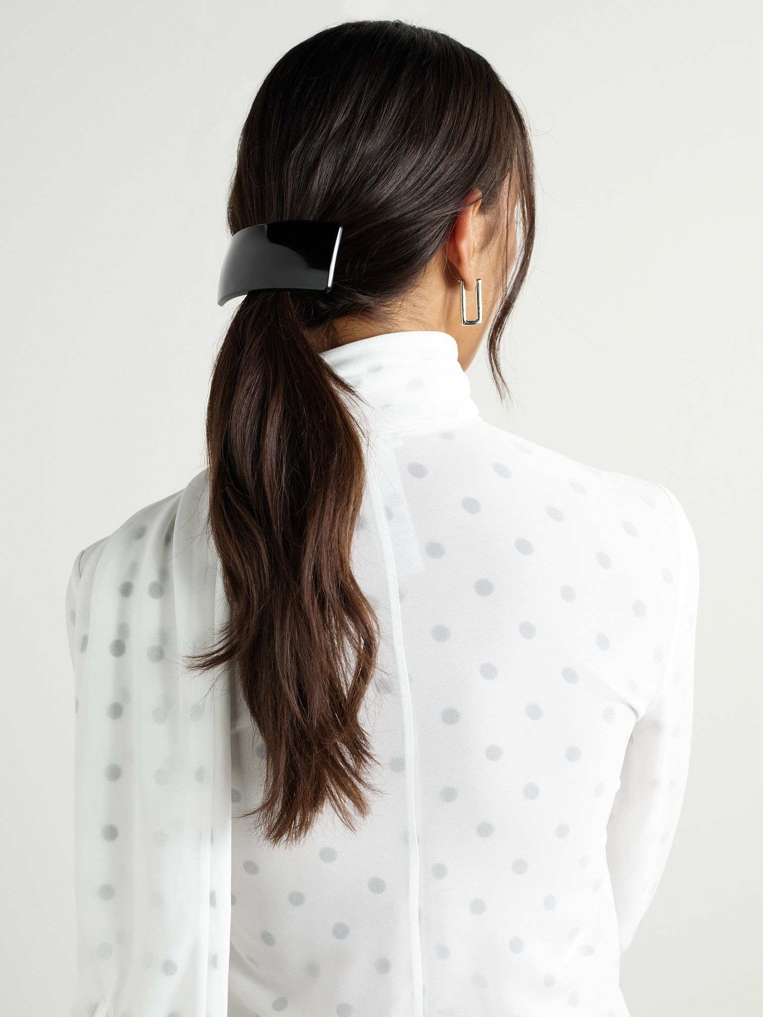 Monceau acetate hair clip Black - 2