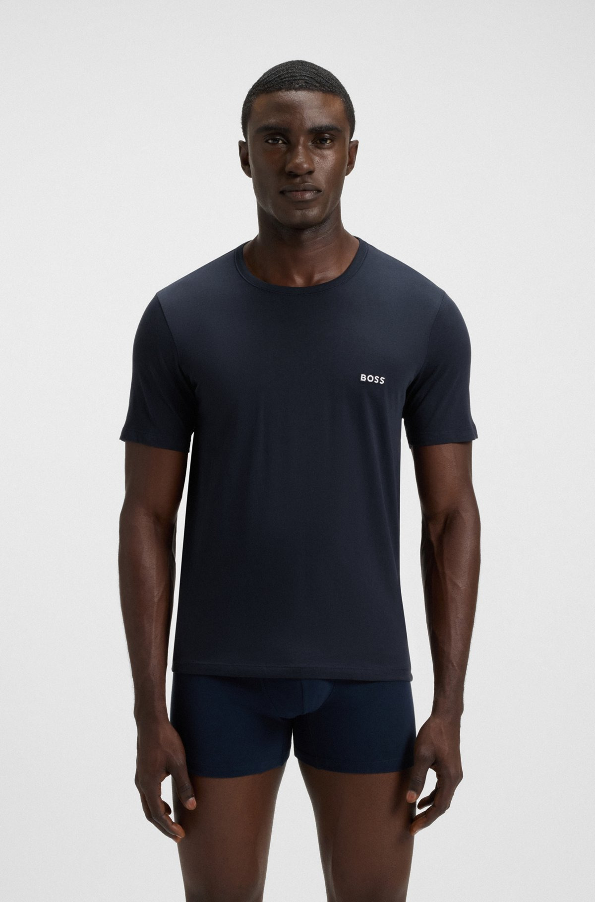 THREE-PACK OF LOGO-EMBROIDERED T-SHIRTS IN COTTON - 2