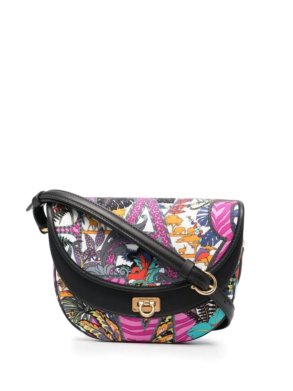 graphic shoulder bag - 1