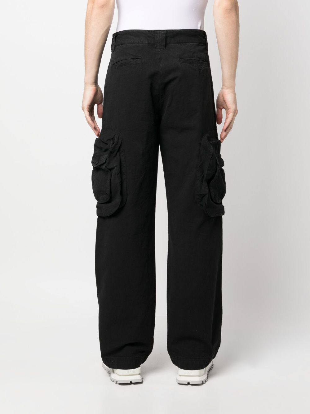 straight-leg multiple-pocket trousers - 4