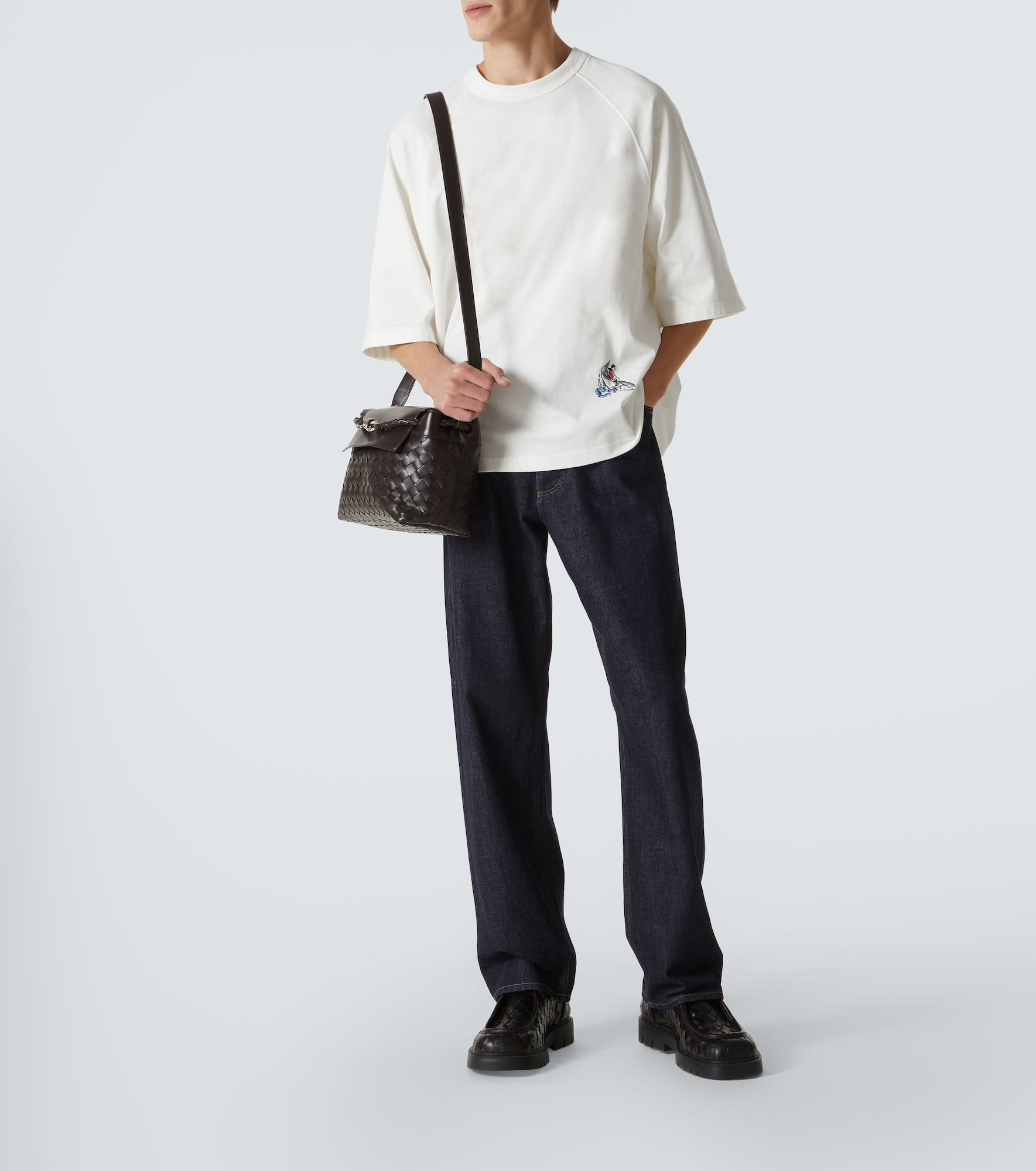 Andiamo Small leather messenger bag - 7