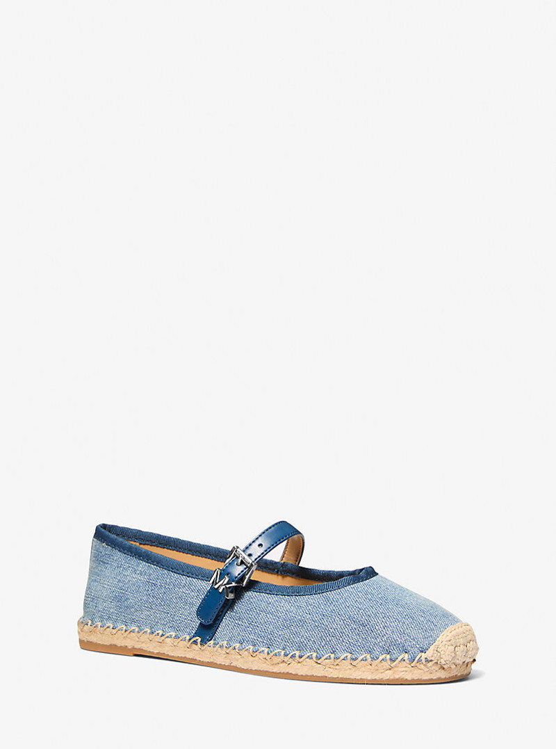 MICHAEL KORS Lynn Denim Ballet Espadrille outlook