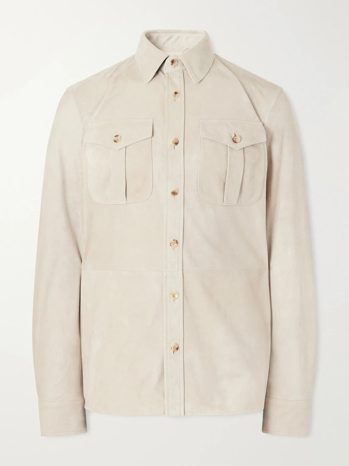 Suede Overshirt - 1