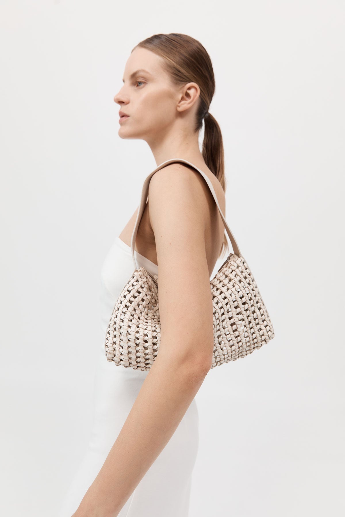Macrame Mesh Bag - Tofu - 1