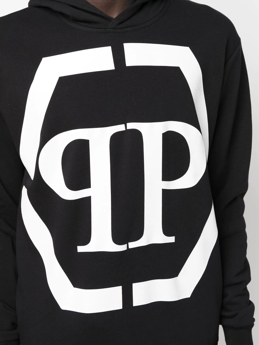 logo-print long-sleeved hoodie - 5