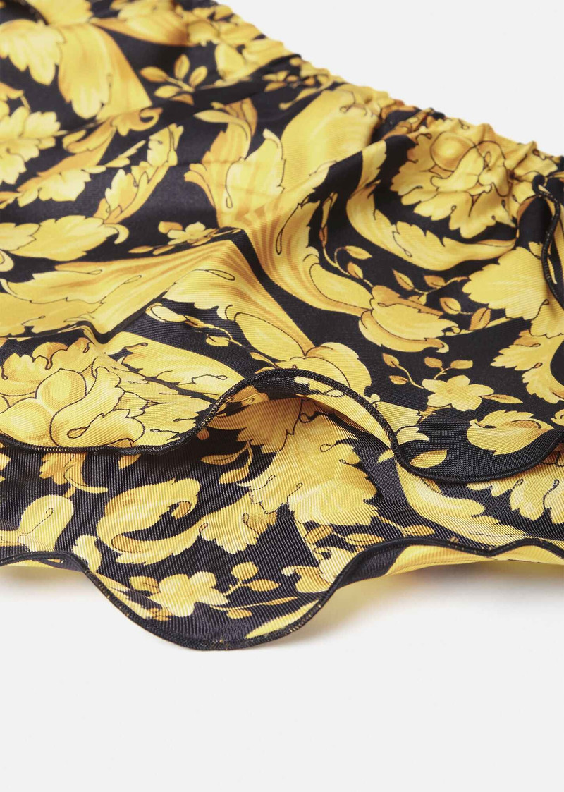 VERSACE Barocco Print Silk Briefs outlook