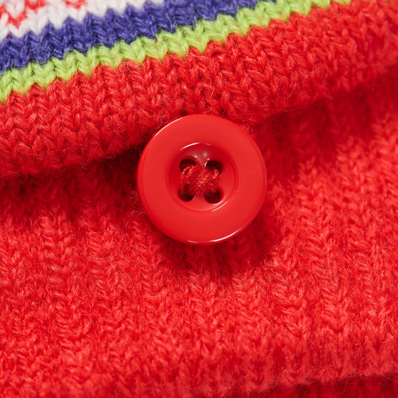 PALACE LOVES ME KNITTED GLOVES RED 4