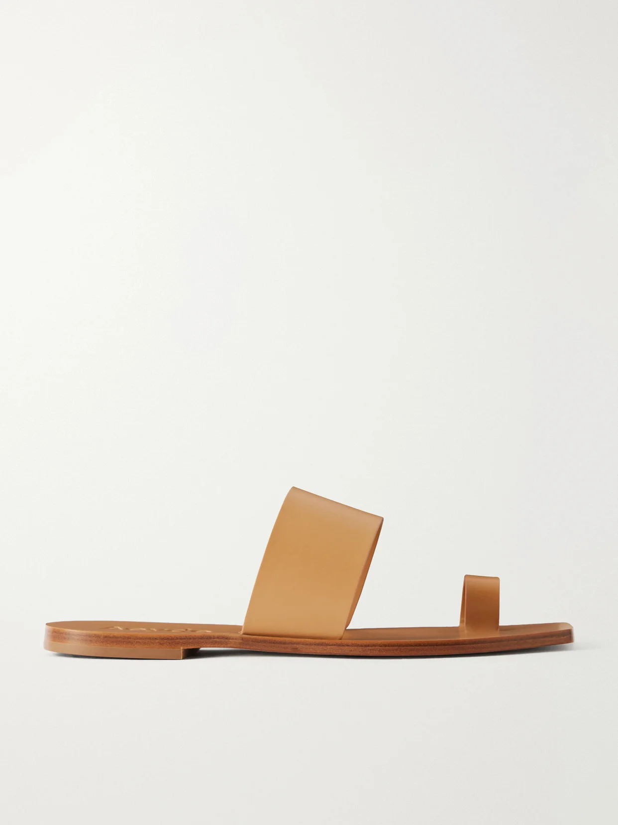 Sibel Leather Flat Sandals - 1