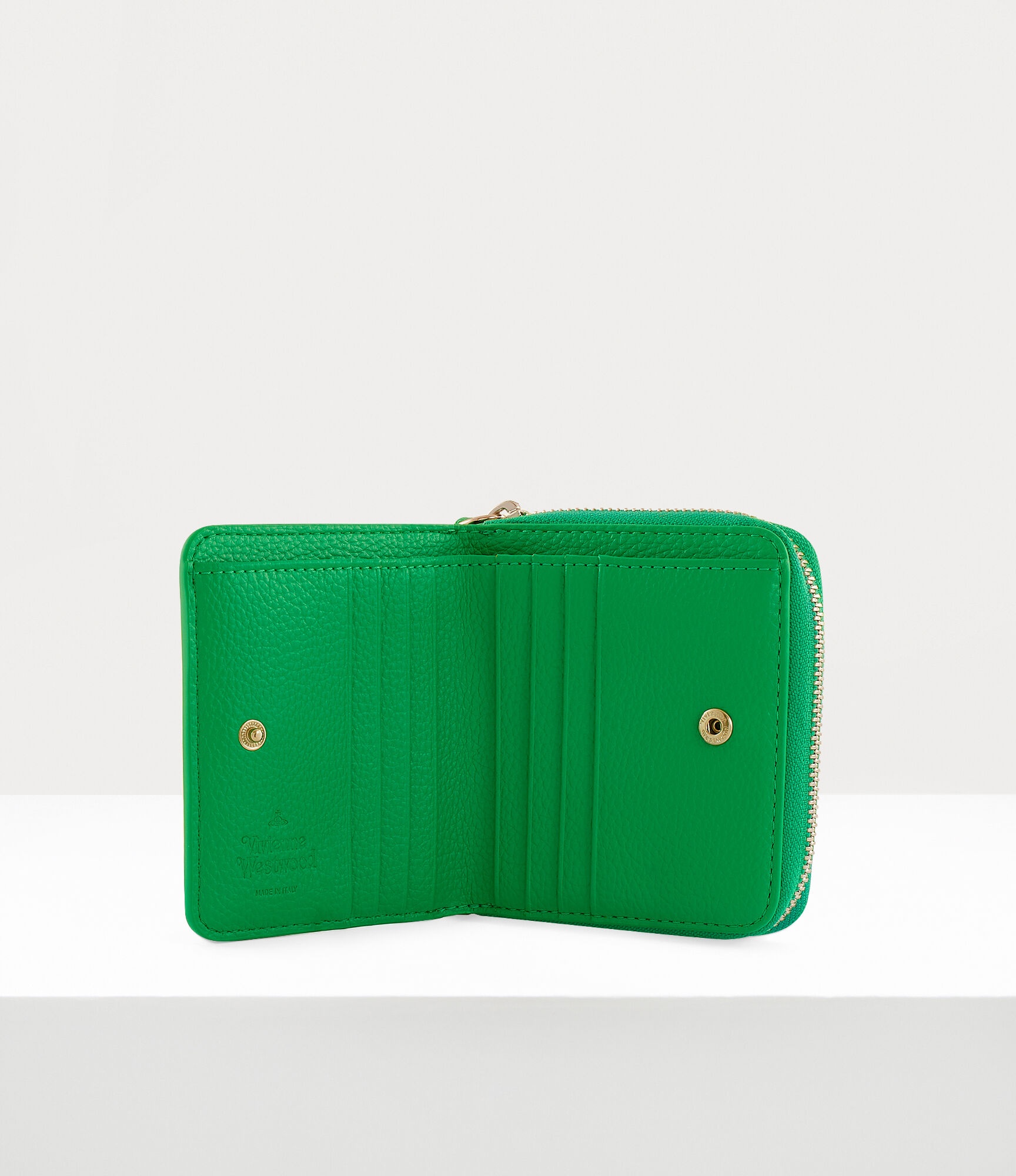 RE-VEGAN GRAIN MEDIUM ZIP WALLET - 3