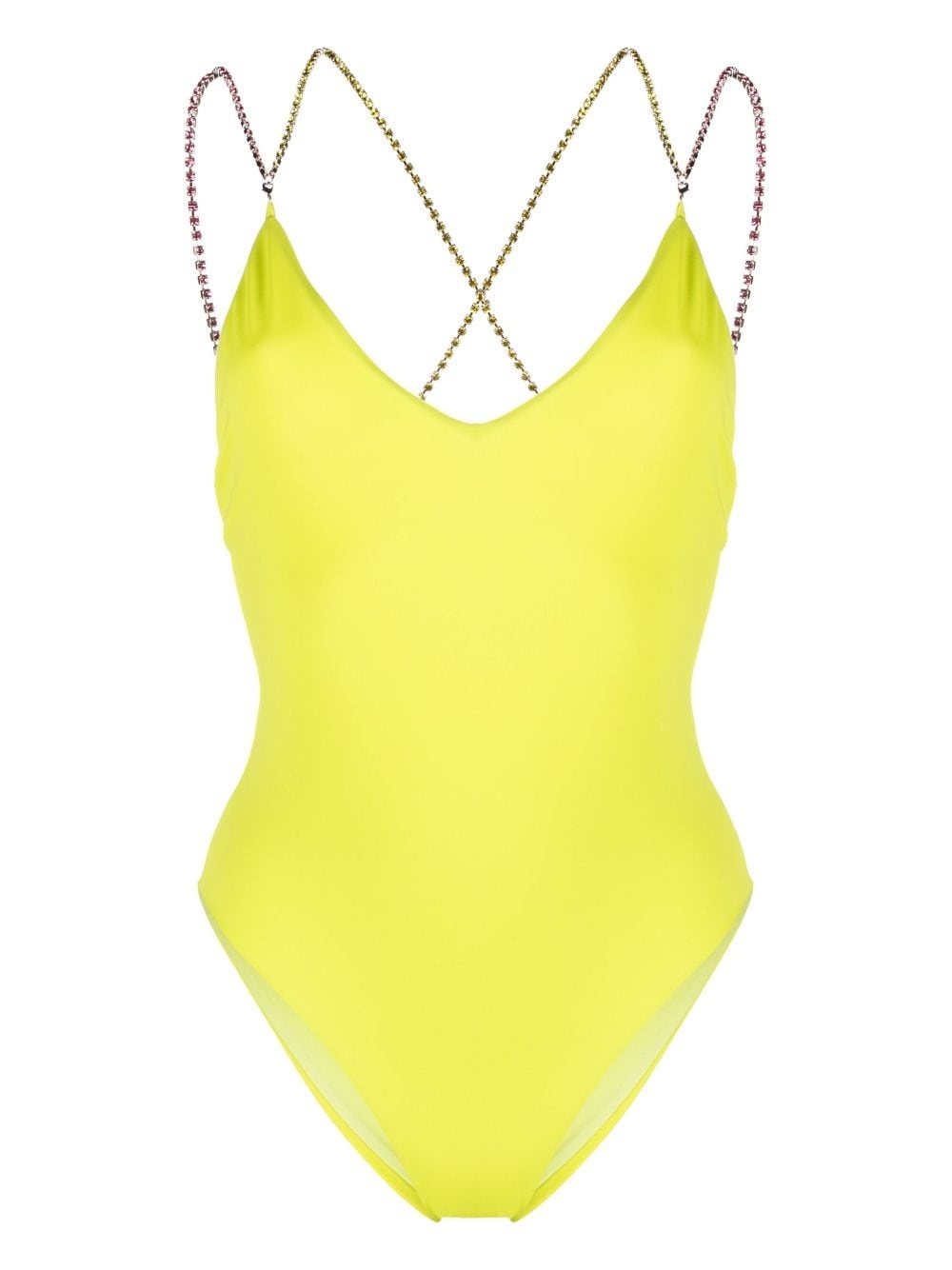 crystal-strap swimsuit - 1