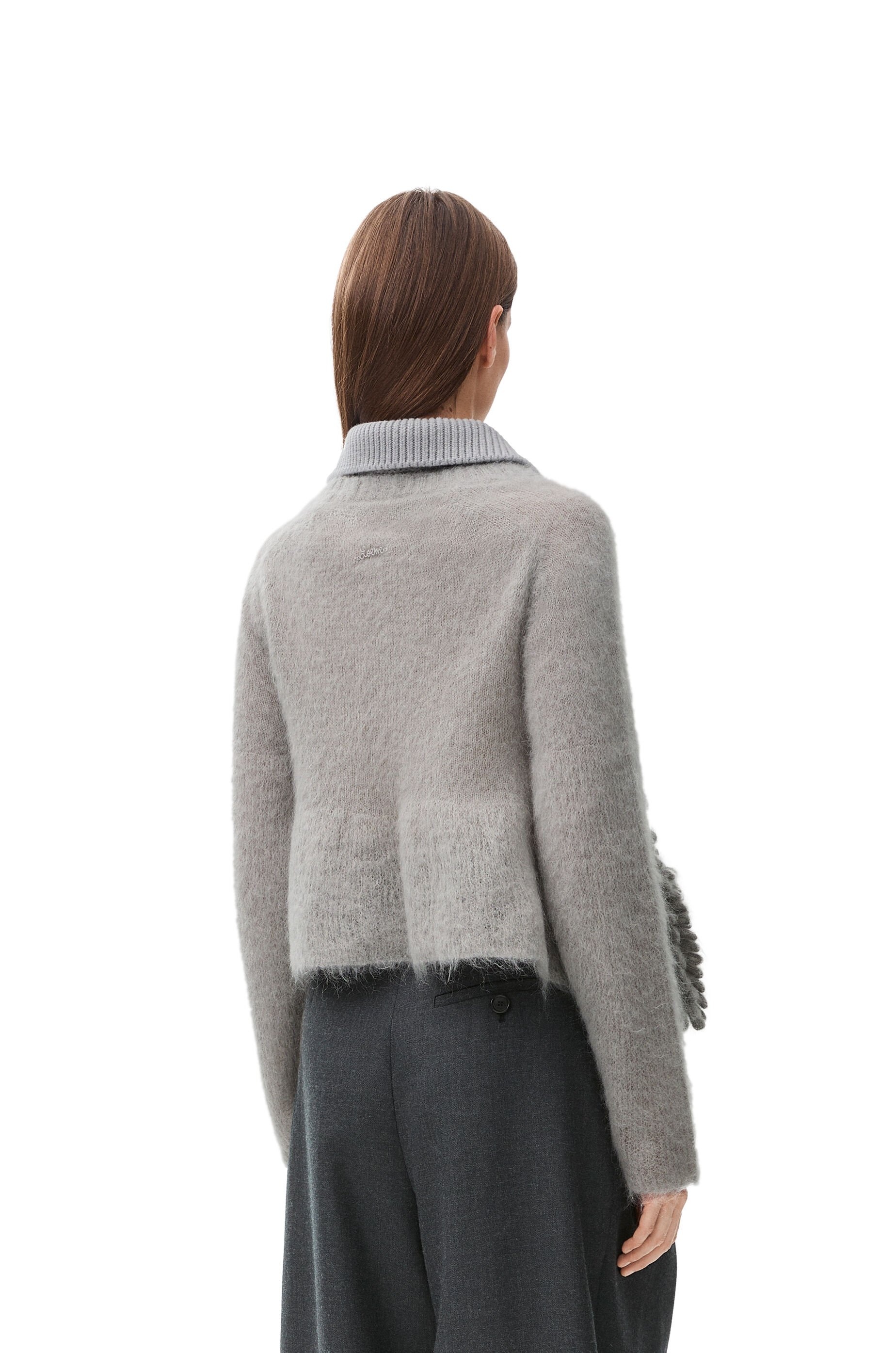 Polo sweater in mohair blend - 4