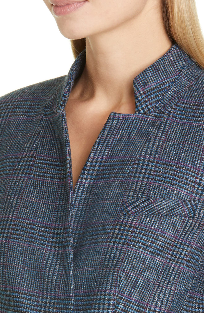 Wilshire Plaid Belted Dickey Jacket 7