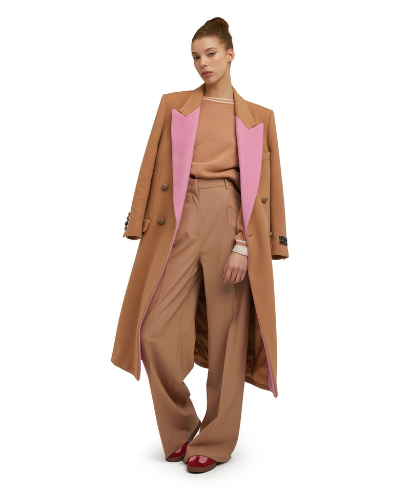 Virgin wool double-breasted coat "Wool Felt" 5