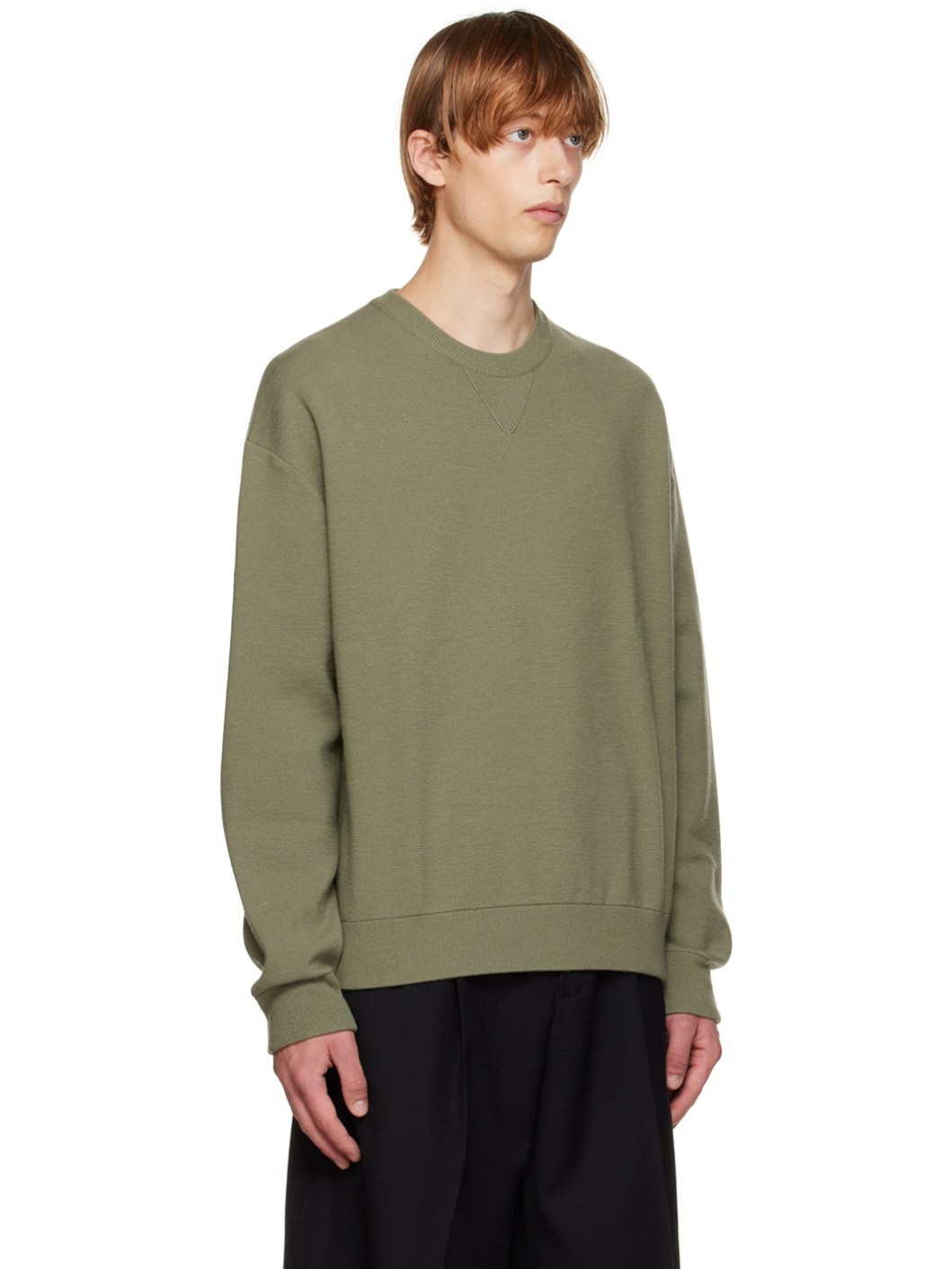 Khaki Wool Sweater - 2