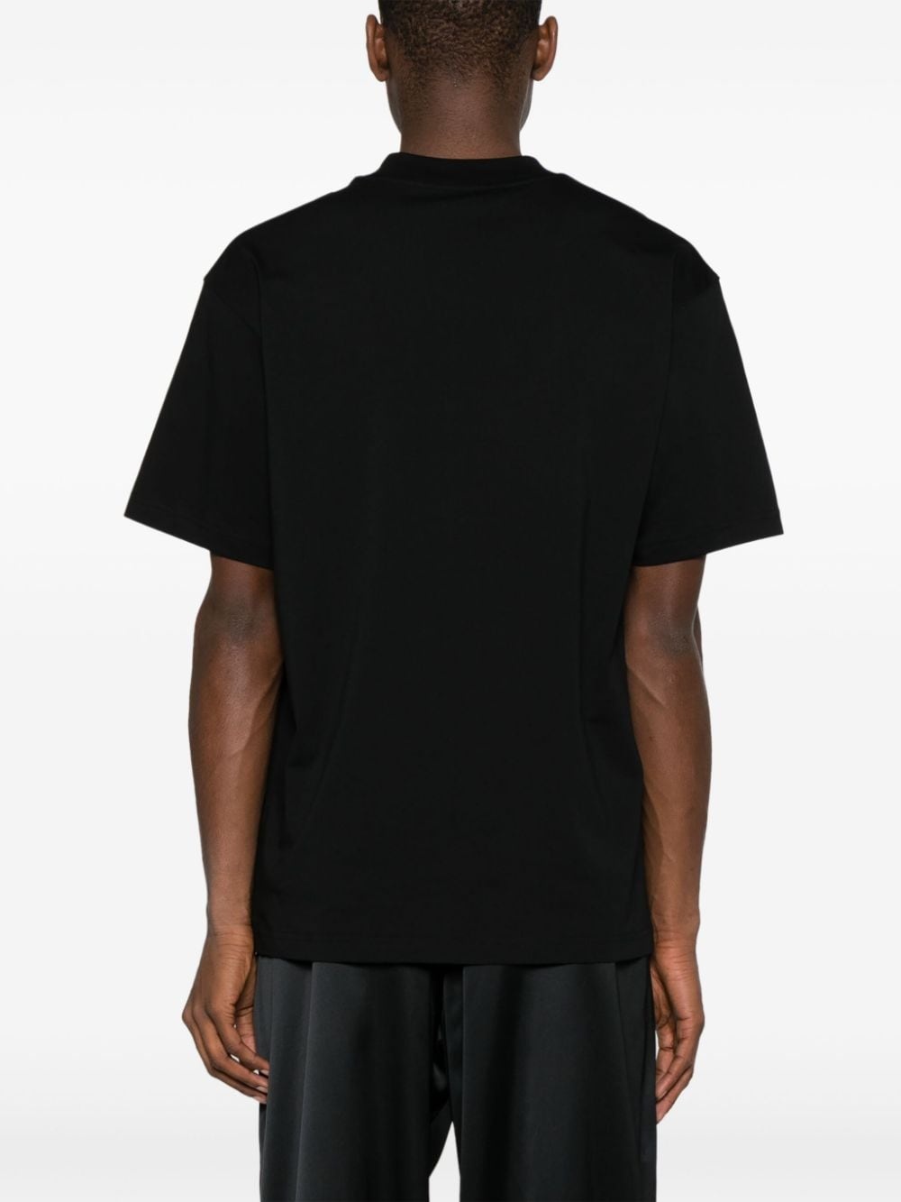 logo-patch cotton T-shirt - 4