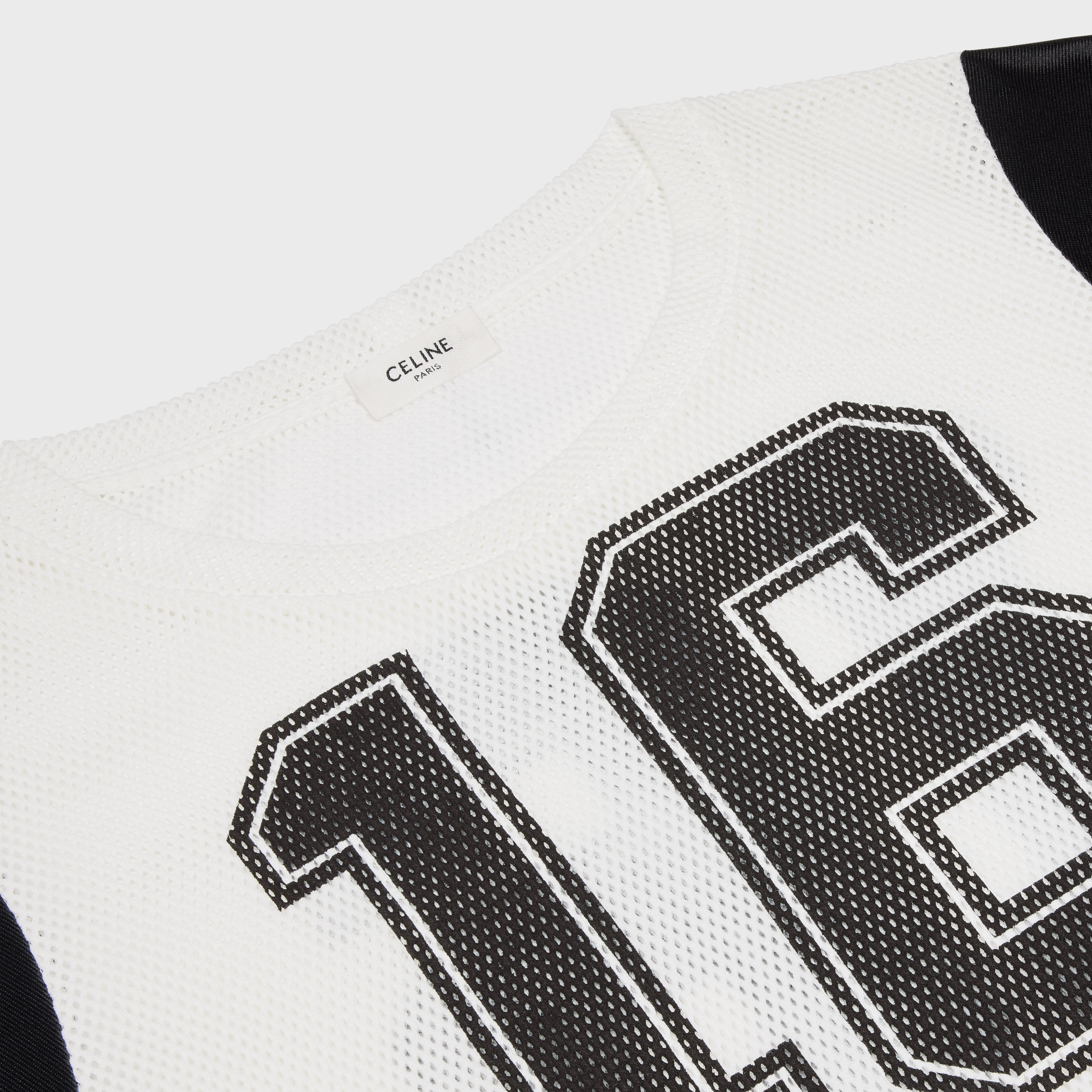 Cropped Celine 16 T-shirt in jersey mesh - 3