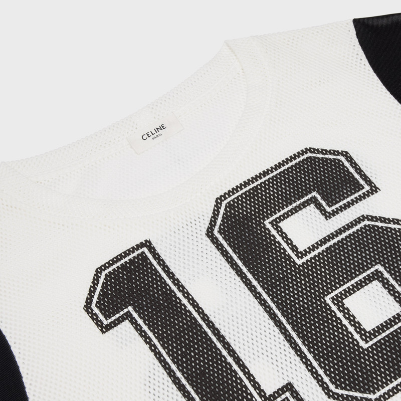 Cropped Celine 16 T-shirt in jersey mesh 3