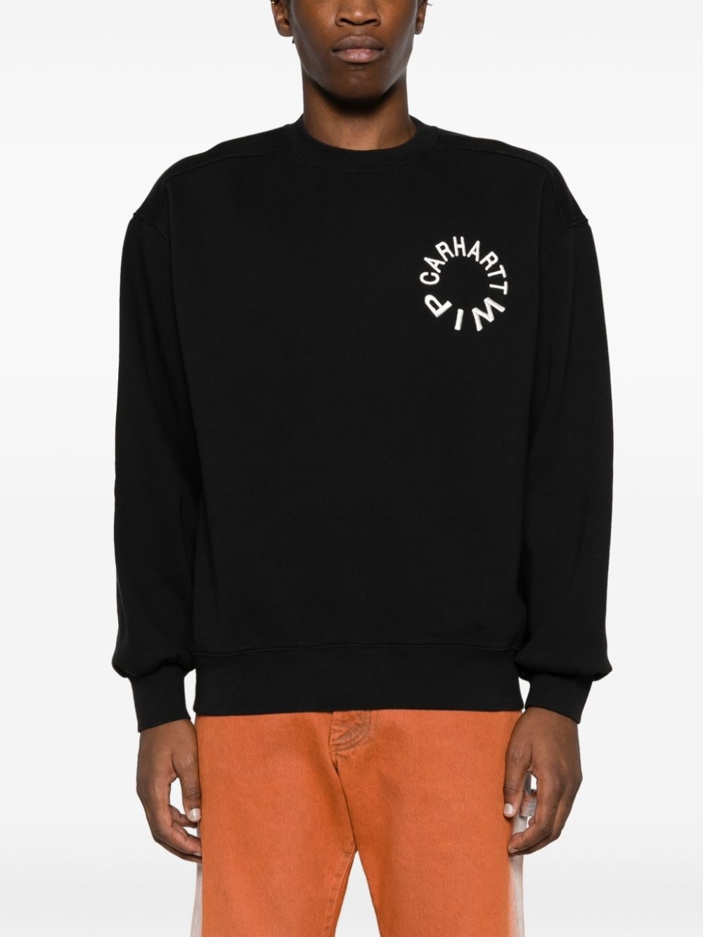 logo-print crew-neck sweatshirt - 3