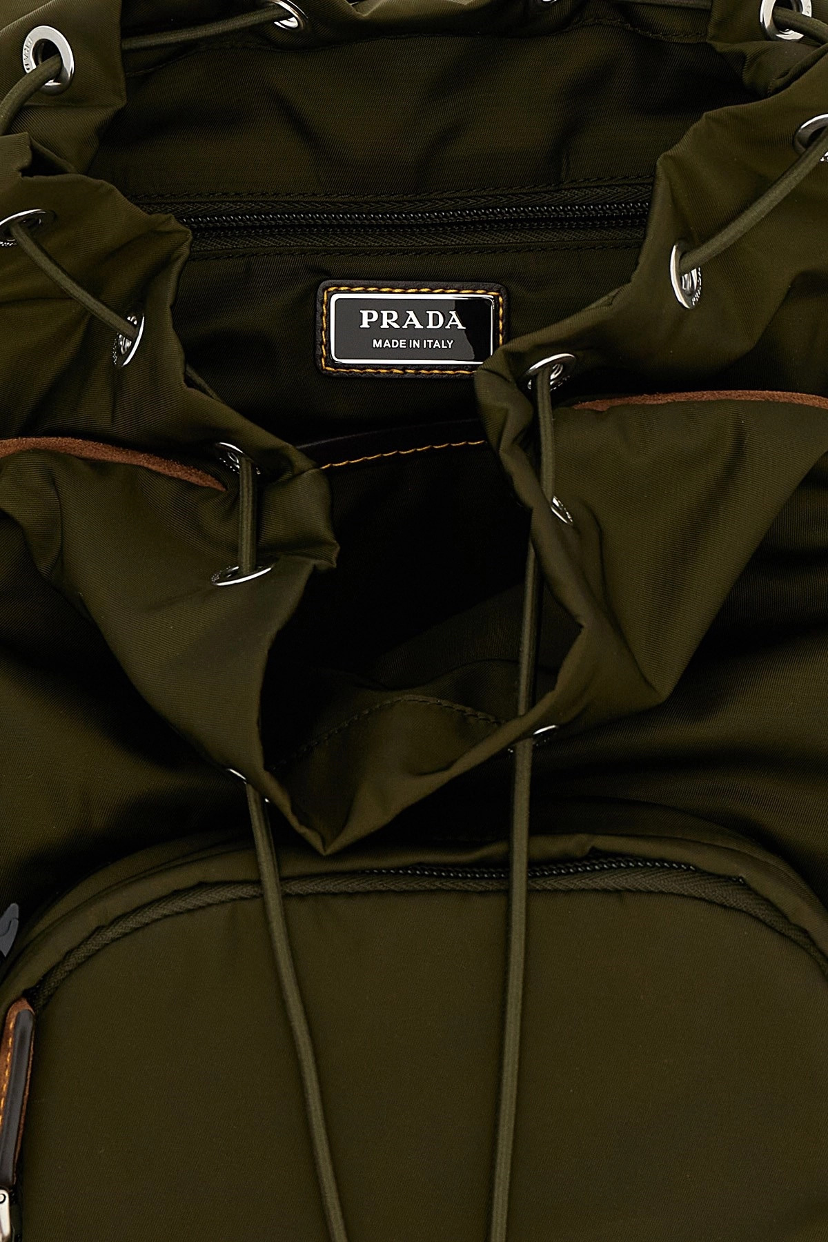 Re-Nylon and suede backpack - 4