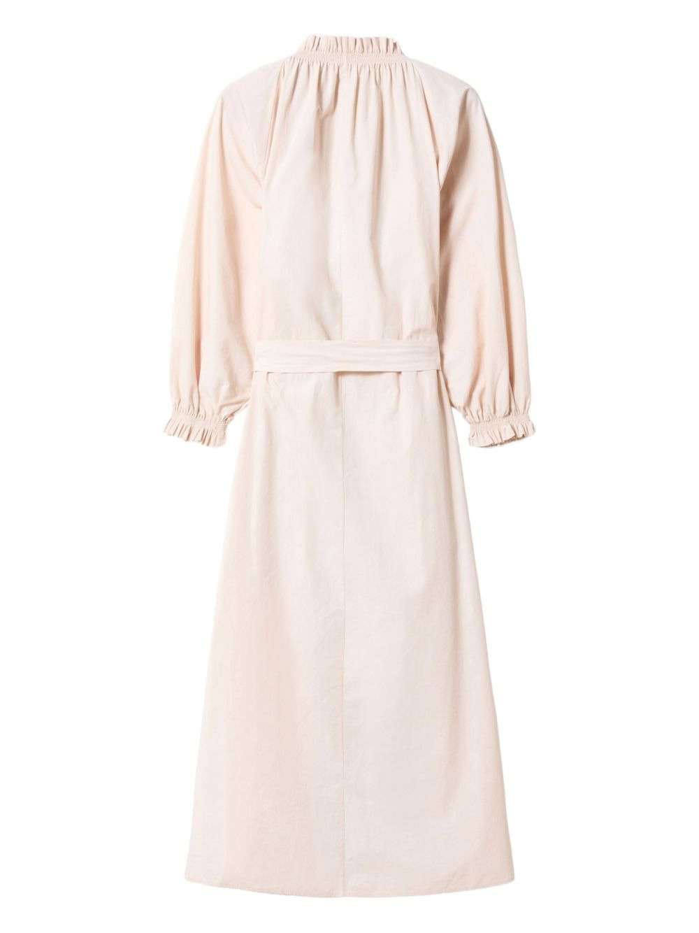 embroidered ruffle-trimmed dress - 5