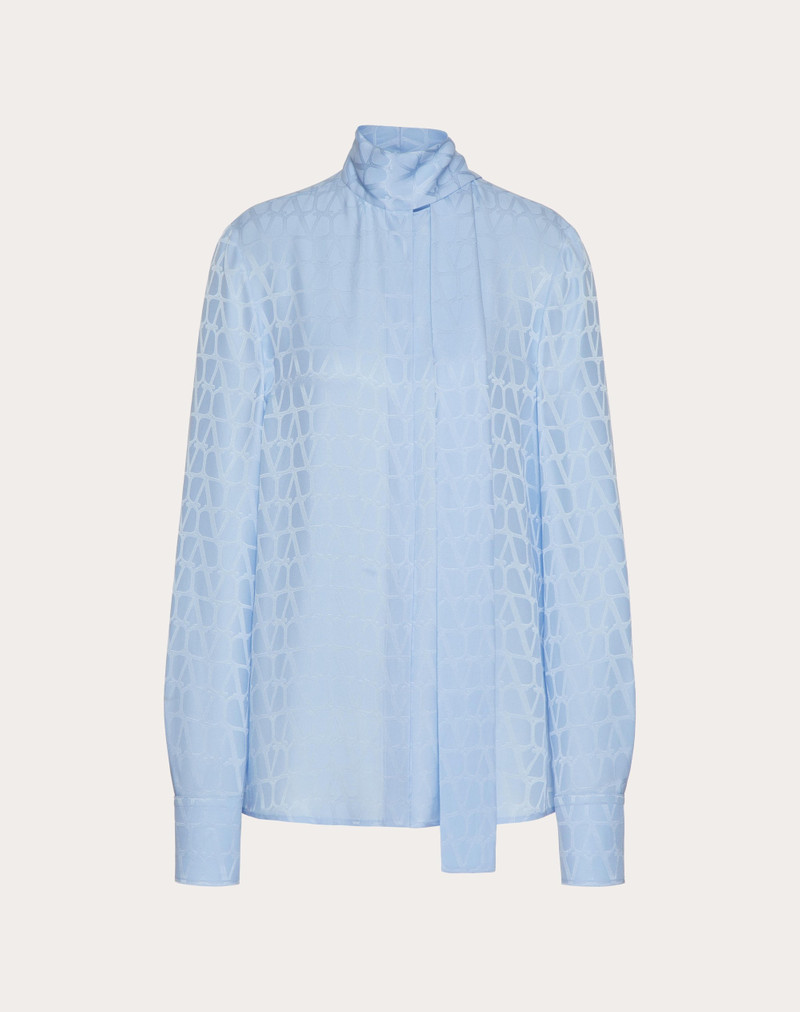 TOILE ICONOGRAPHE SILK JACQUARD BLOUSE 1