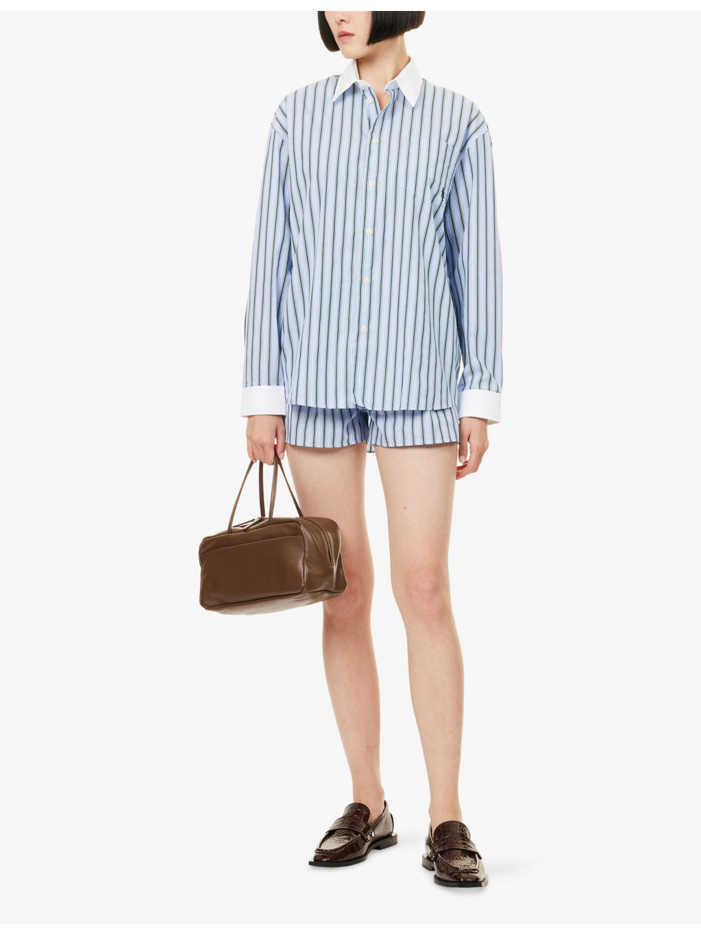 Celia Striped Cotton-Poplin Shirt - 2