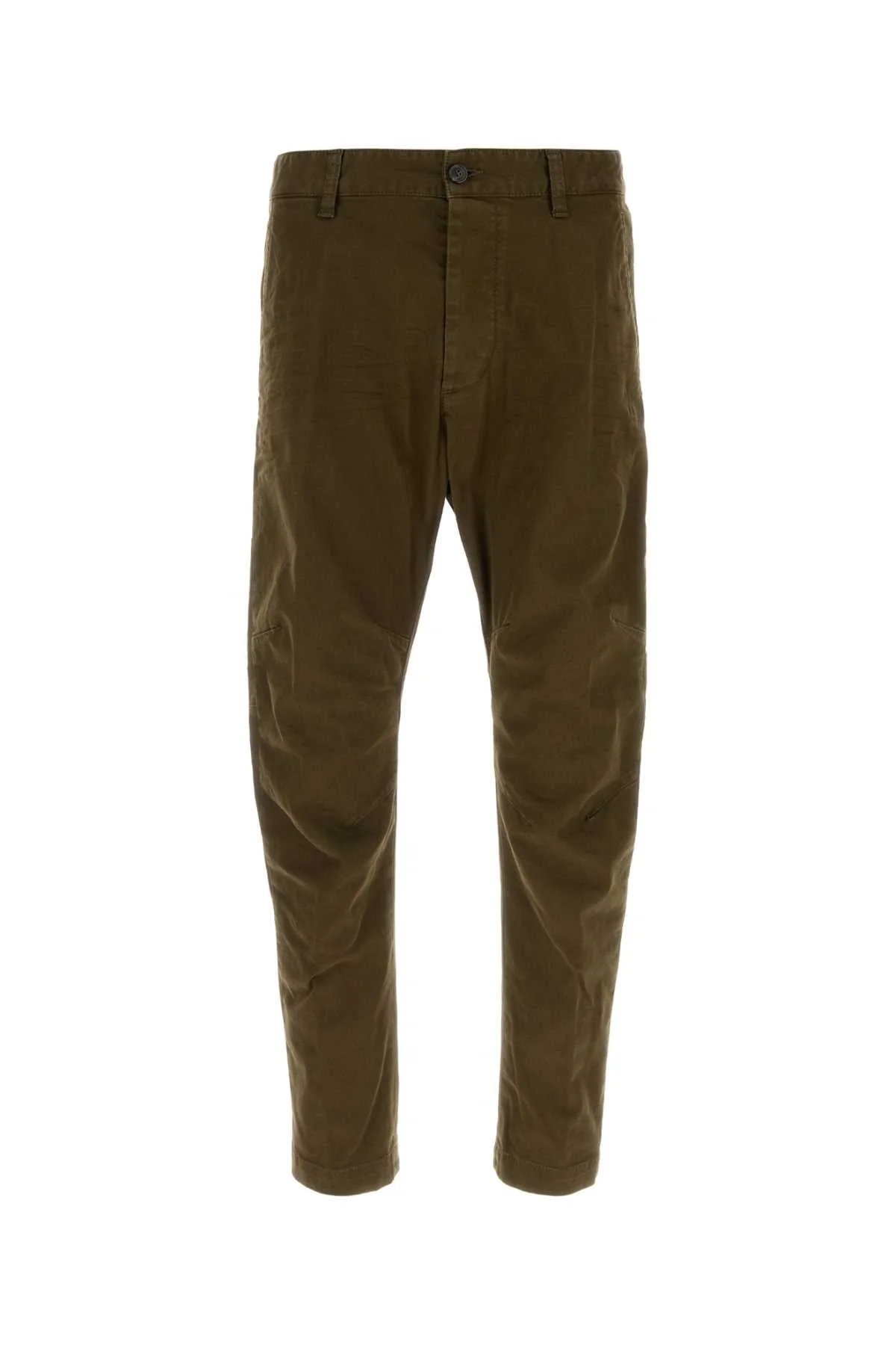 Dsquared Men Olive Green Stretch Cotton Sexy Chino Pant - 1