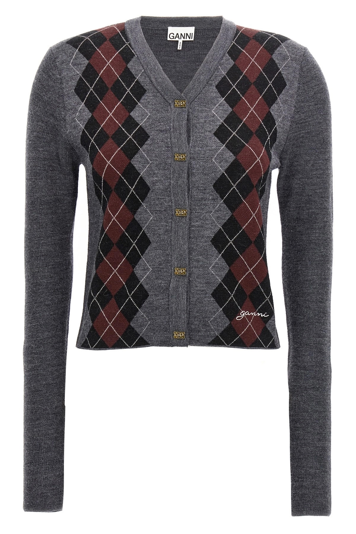 Argyle cardigan - 1