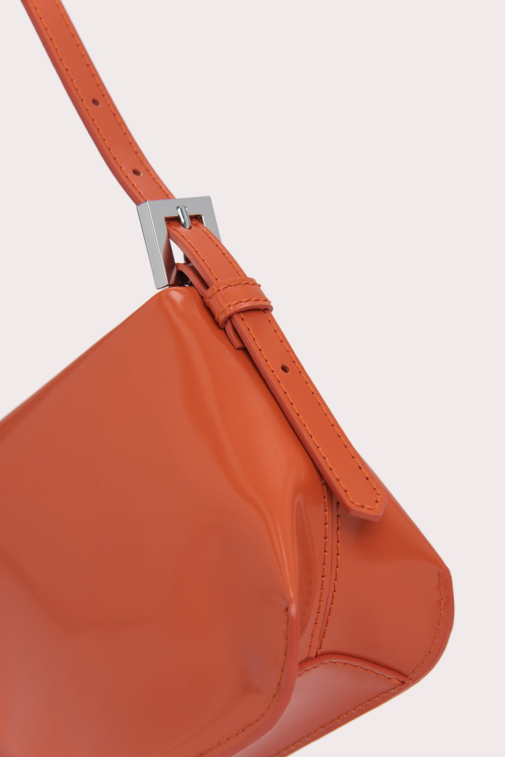 Dulce Burnt Orange Semi Patent Leather - 3