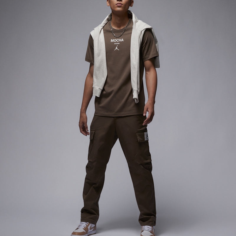 Air Jordan MOCHA Logo T-Shirt 'Brown' FQ6991-274 - 2