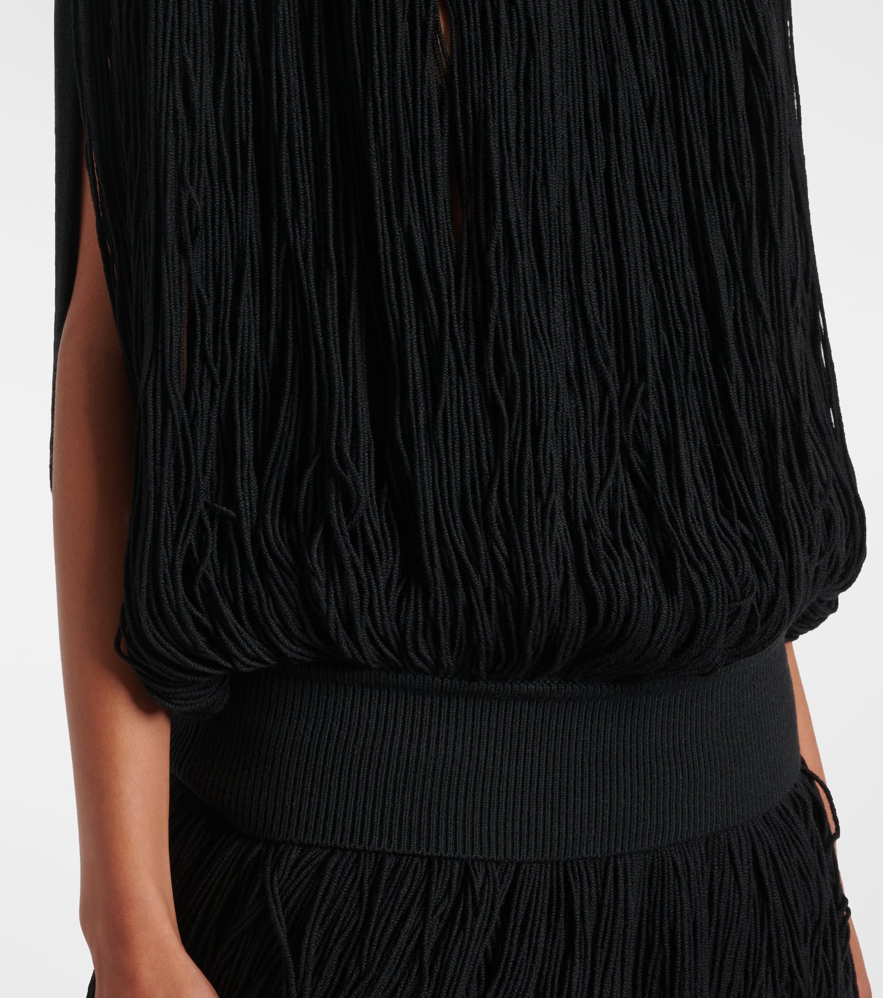 Fringed wool sweater - 5