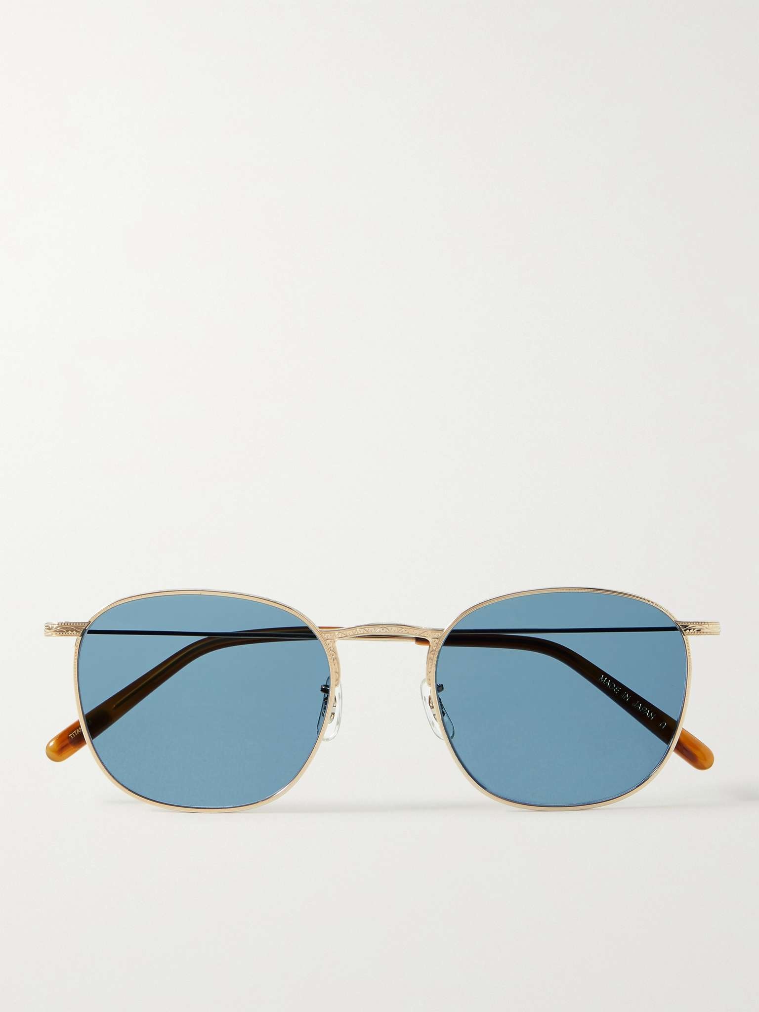 Goldsen Sun Round-Frame Gold-Tone Sunglasses - 1