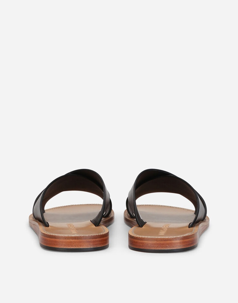 Calfskin pantheon sandals 3