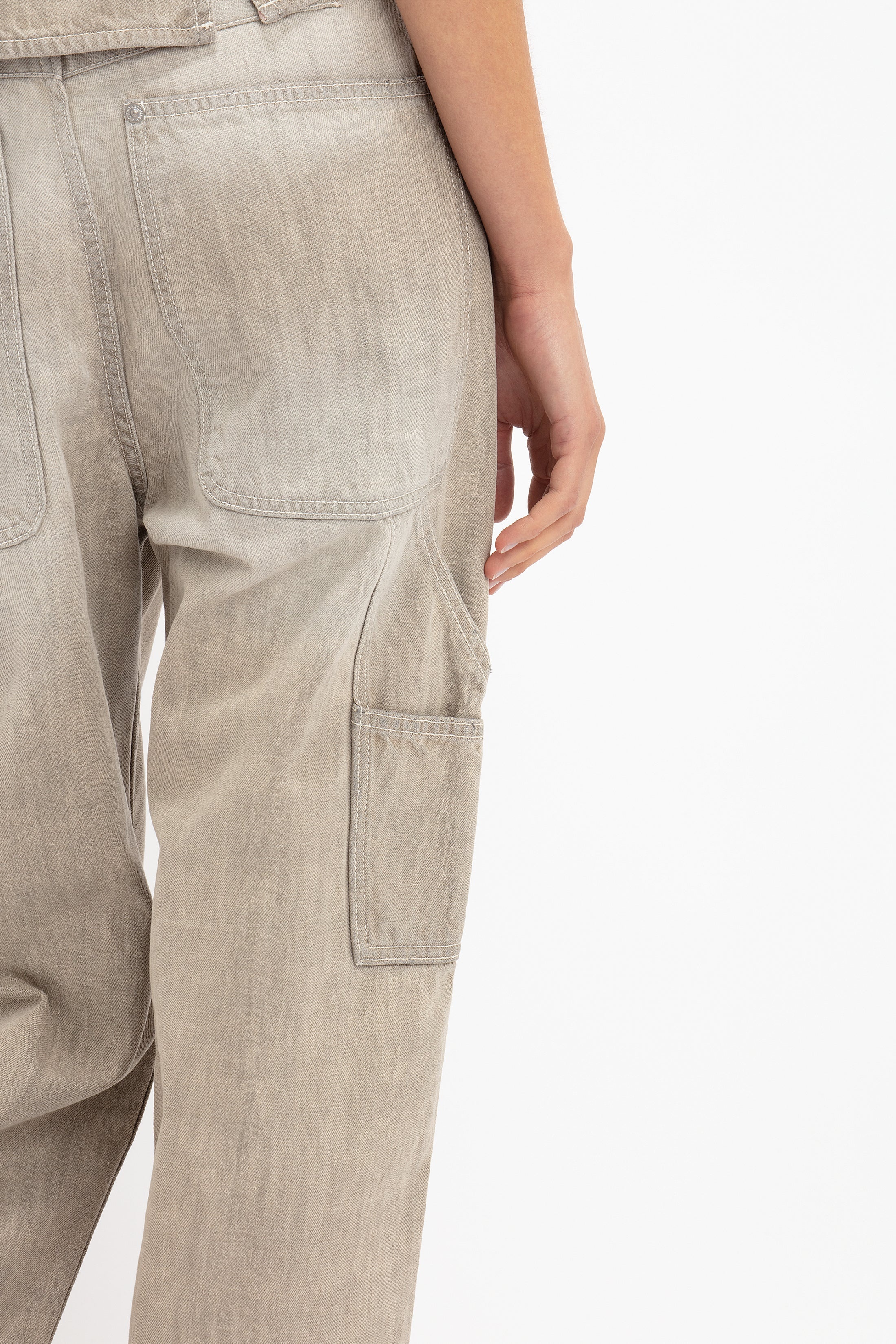 Mia Regan x VB Carpenter Jean In Light Grey Wash - 4