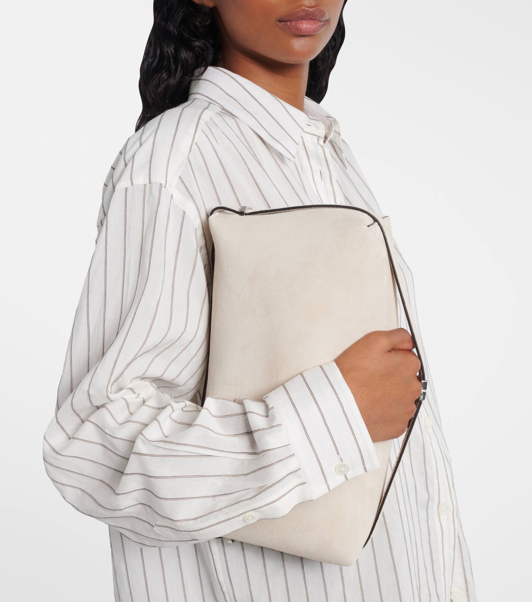 Suede clutch - 7