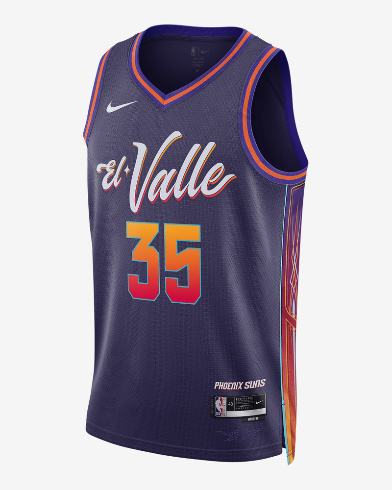 Kevin Durant Phoenix Suns City Edition 2023/24 Nike Men's Dri-FIT NBA Swingman Jersey - 1