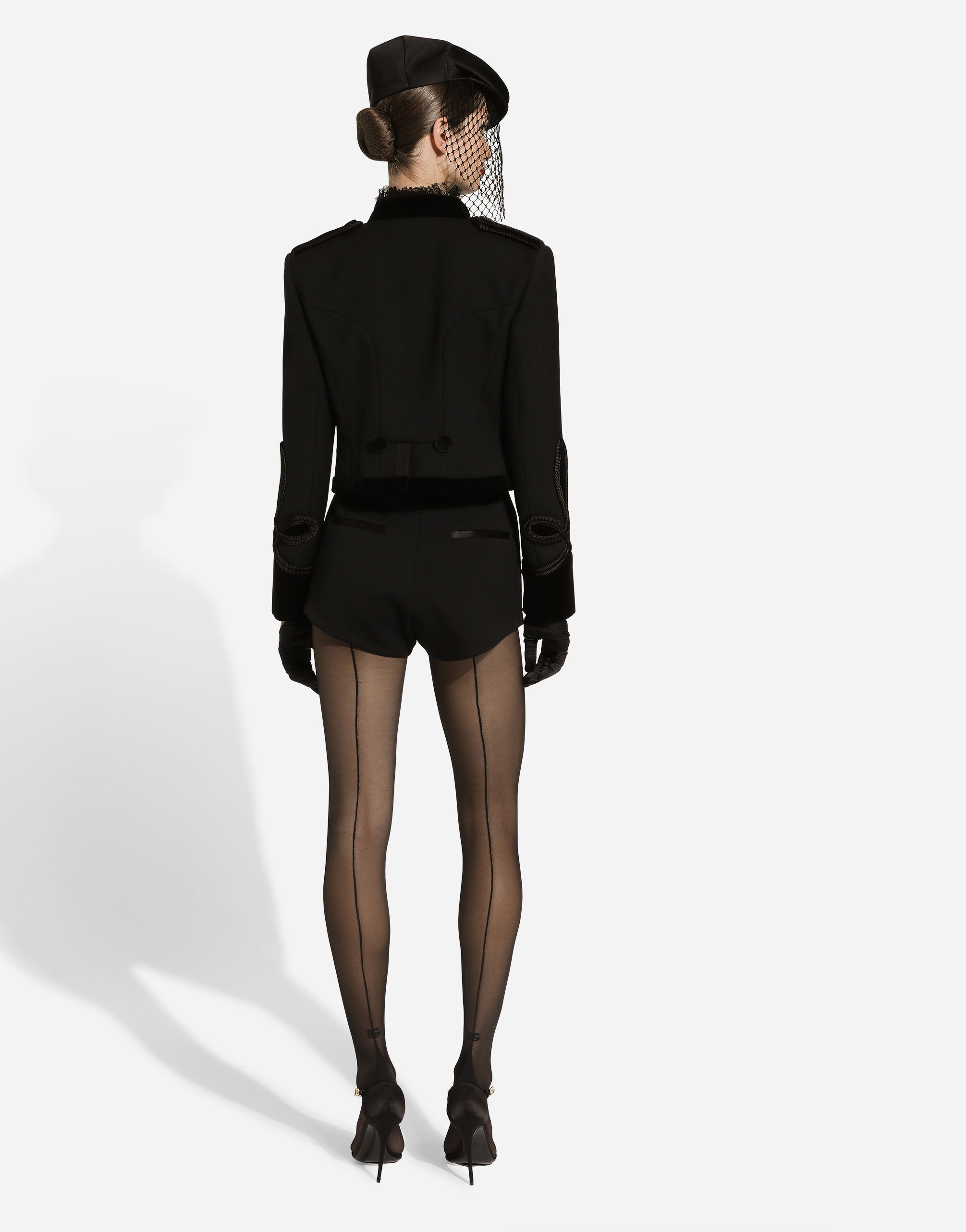 Double wool gabardine tailcoat with epaulets - 3