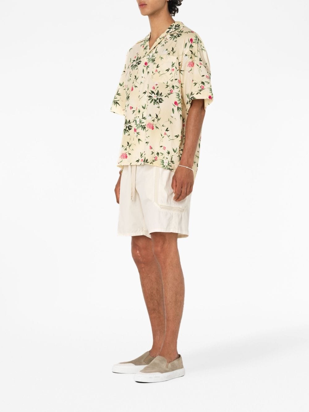 floral-print short-sleeve shirt - 3