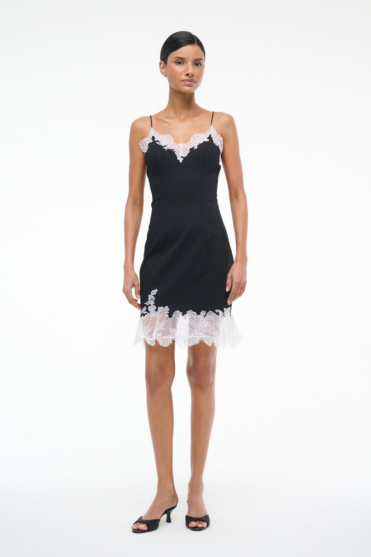 STAUD NADIA MINI DRESS BLACK - 4