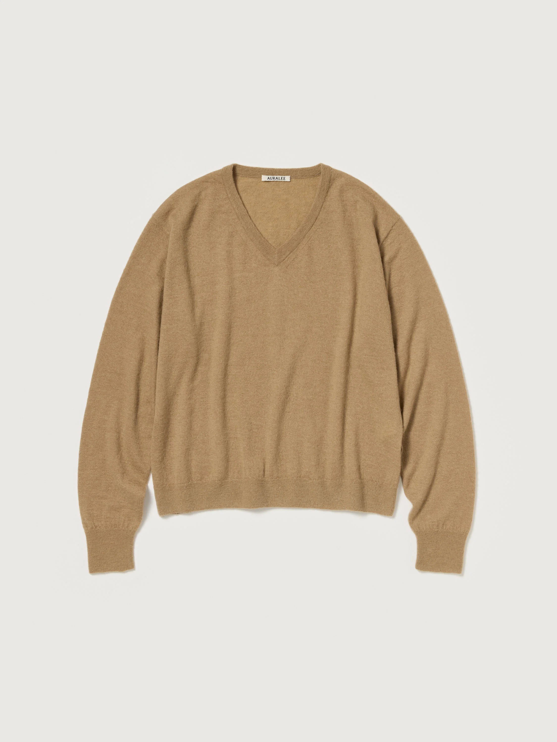 HIGH GAUGE SOFT CASHMERE KNIT V-NECK P/O - 1