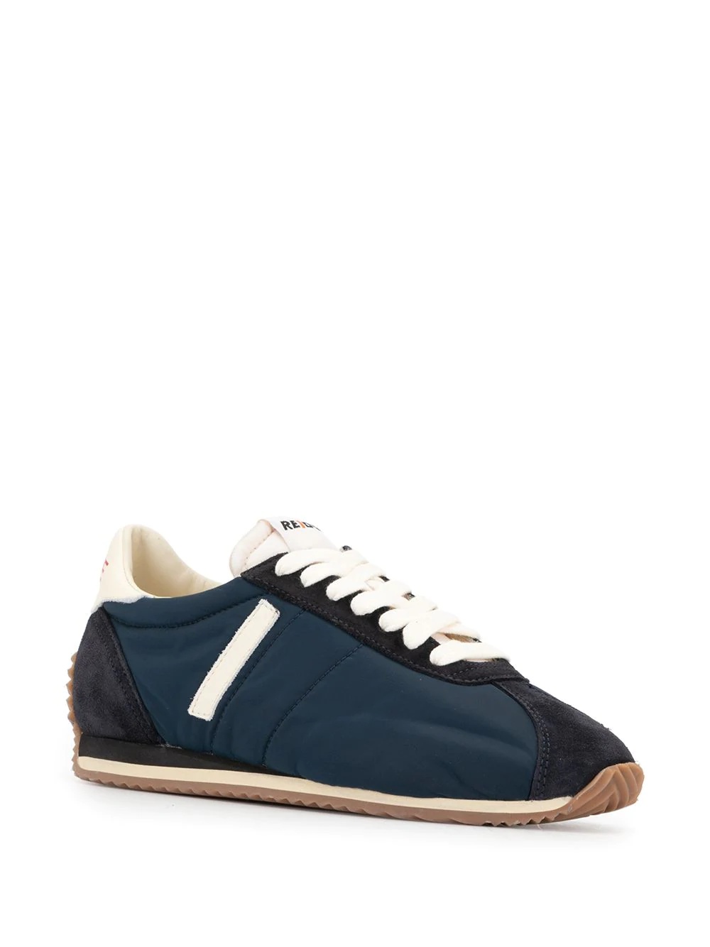 colour-block low-top sneakers - 2