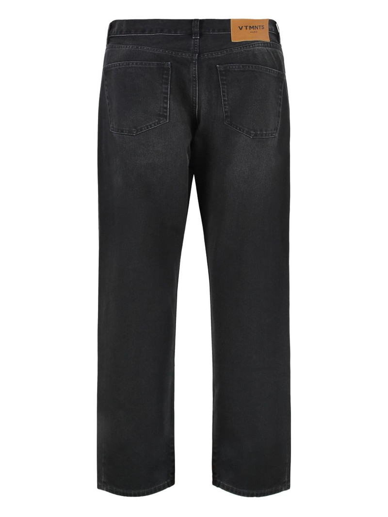 VETEMENTS logo-label 5-pocket jeans outlook