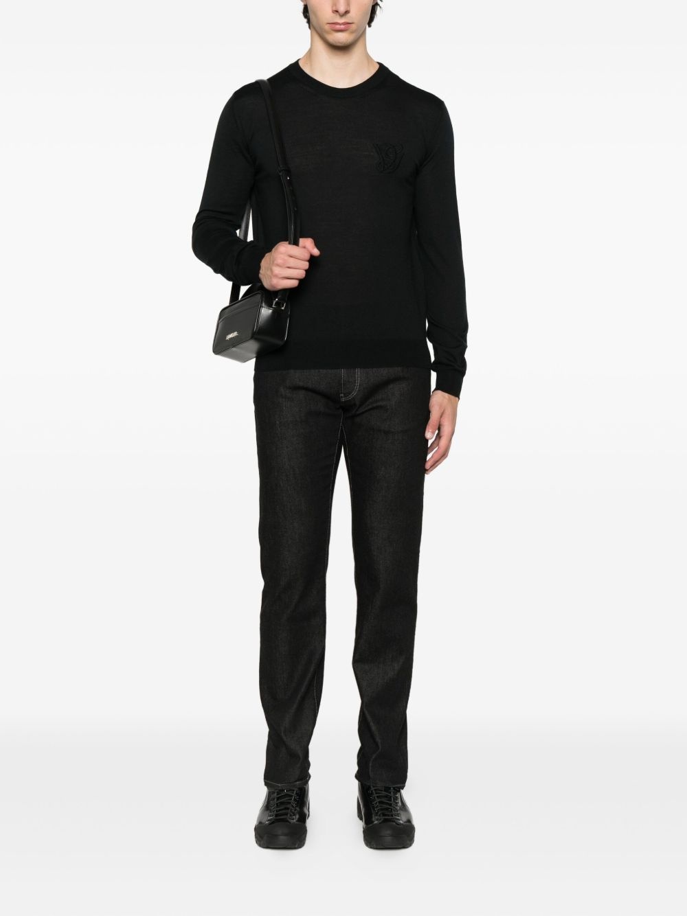 contrast-stitching jeans - 2