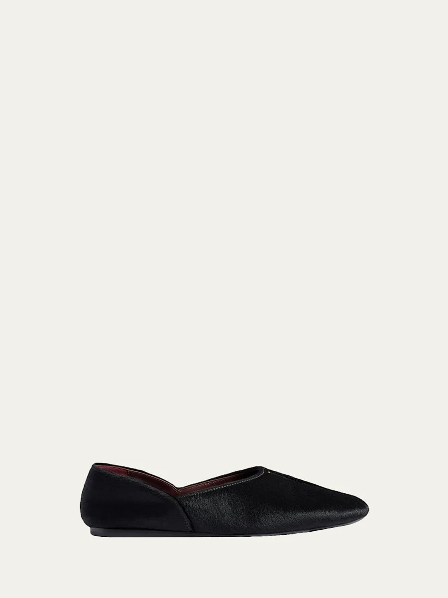 Jane Calf Hair Flats - 1