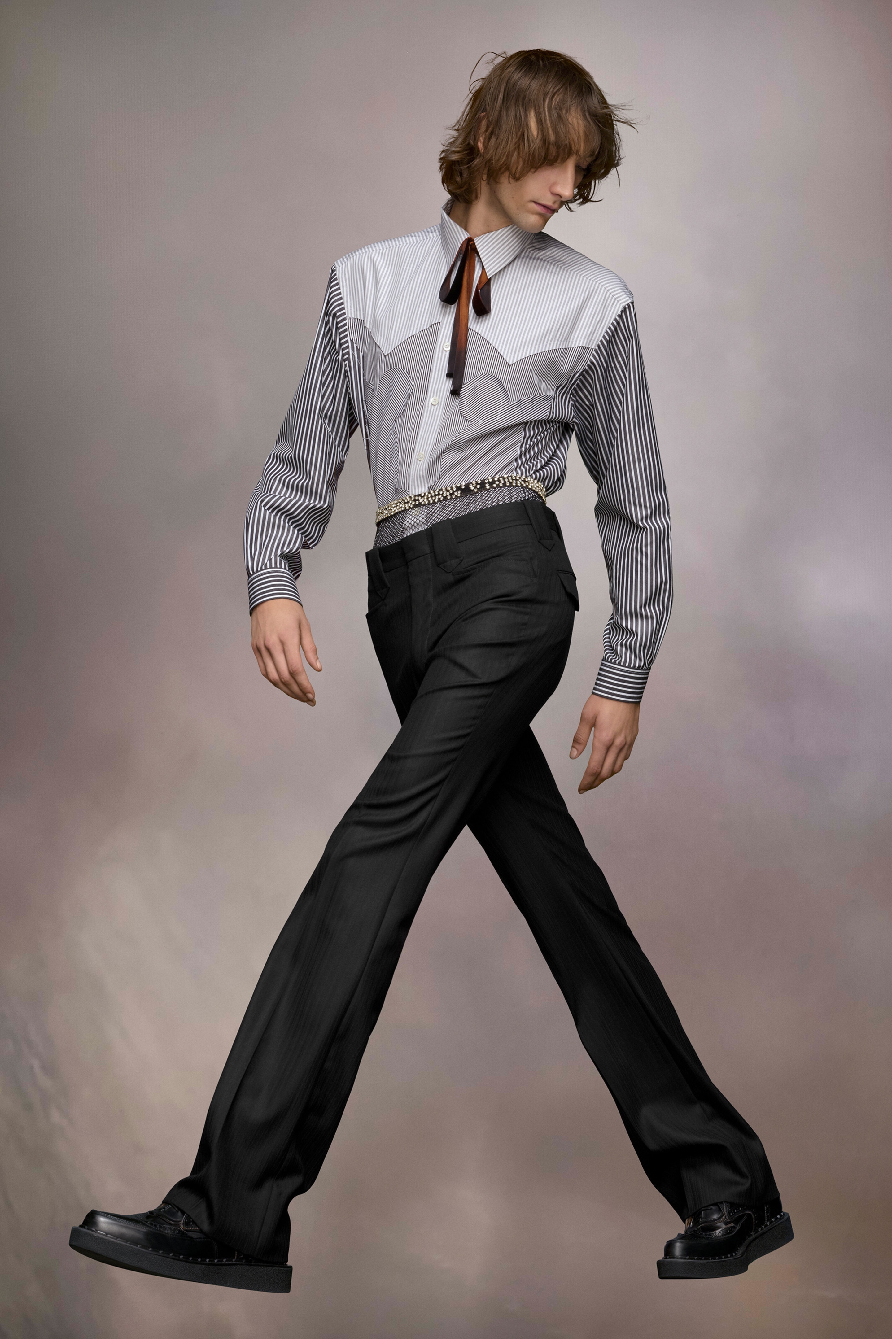 Herringbone trousers - 3
