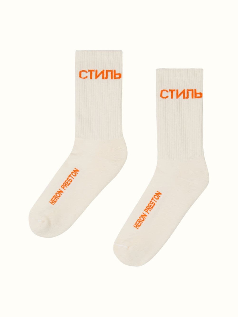 Heron Preston CTNMB LONG SOCKS outlook